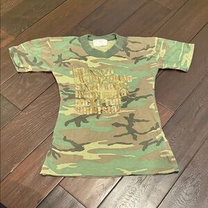 Kids Camouflage T-Shirt with Gold Accents